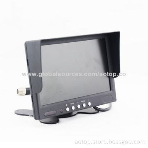 7-inch Car Rear-view LCD Panel with Remote Control, Multi-language/OSD Menu/OSD Menu/Sunshade Design